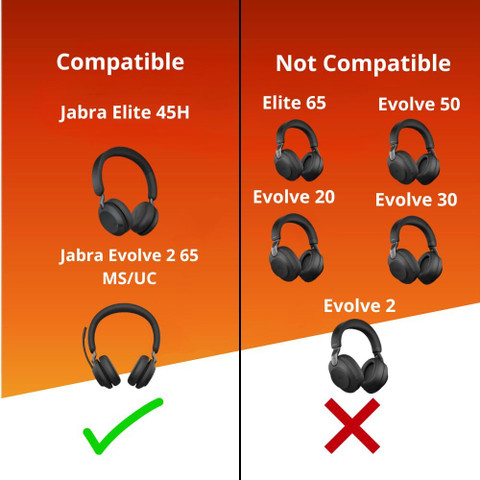 Jabra Elite 45h Jabra Headset Ear Pads Crysendo Headphone Cushion