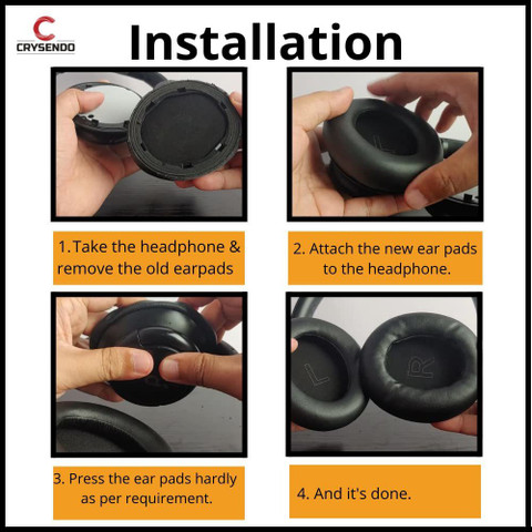 Crysendo Headphone Cushion for Anker Soundcore Life Q30, Q35 BT