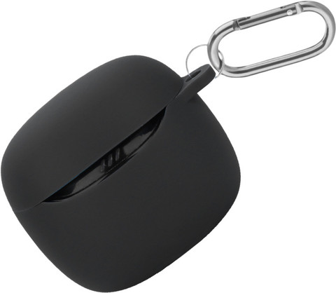 Jbl Flex Tune Case SEIAIYG Case For JBL Tune Flex, Lightweight Soft Silicone Shockproof Earphone Protective Case Cover With Carabiner For JBL Tune Flex (Black Jbl Charge