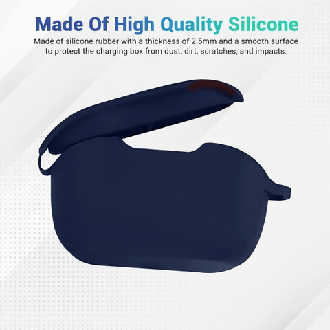 Leiox Silicone Press and Release Earbuds Pouch For JBL Wave Buds