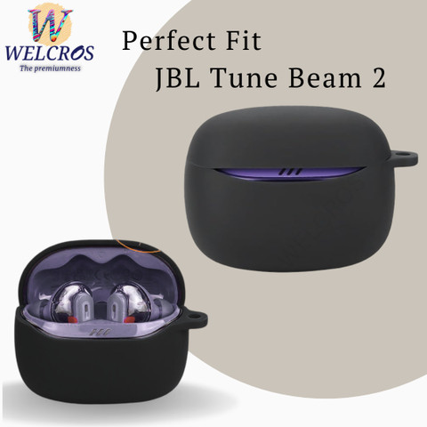 WELCROS Silicone Press and Release Earbuds Case For JBL Tune Beam