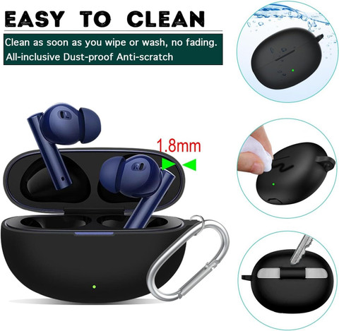 capo Silicone Velcro Headphone Case For Realme Buds Air Pro