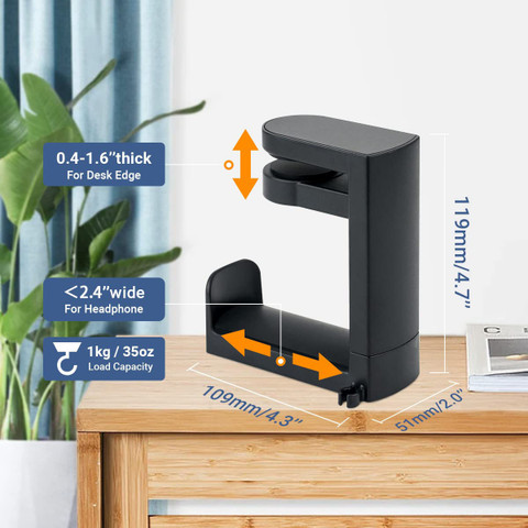 OIVO INDIA 360 Degree Rotation Headset Hanger Holder Gaming Hook