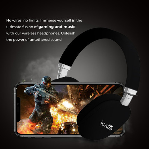 iCruze Digital Comfy Headphone 40mm Foldable Stereo Wireless