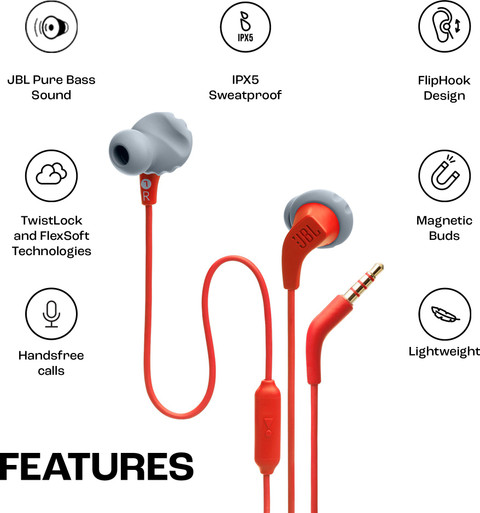 JBL Endurance Run with Fliphook TwistLock Technology, Pure