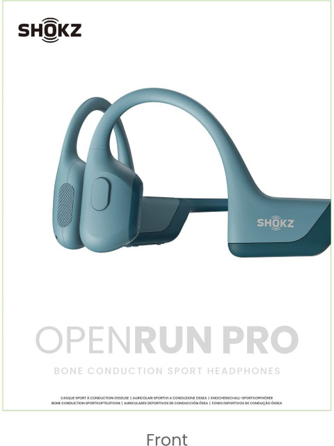 Shokz OpenRun Pro Premium Bone Conduction Open-Ear Sweat Resistant