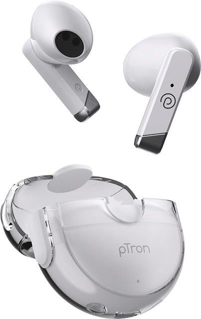 PTron Bassbuds Tunes TWS Earbuds, 25H Playtime, Stereo Call, Deep