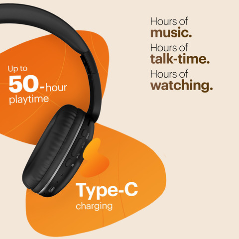 Noise TWO with 50 Hours Playtime, Low latency (up to 40ms), and Dual  pairing Wireless Bluetooth