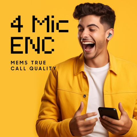 Number Super Buds GT M9 Gaming TWS Earbuds, 60Hr Playback, ANC, 4