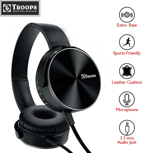 TP TROOPS TP-7040 Headphone With Extra Bass High Definition Sound Wired  Gaming