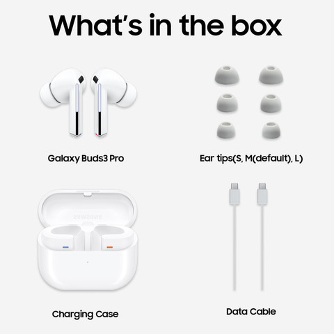 SAMSUNG　Galaxy Buds3 Pro ワイヤレスイヤホン　ホワイト Samsung Galaxy Buds 3 Pro Bluetooth Price in India - Buy Samsung