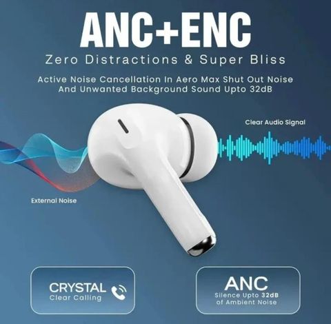 KUMB144 RAPZ Wireless Bluetooth Earbuds White - Image 3