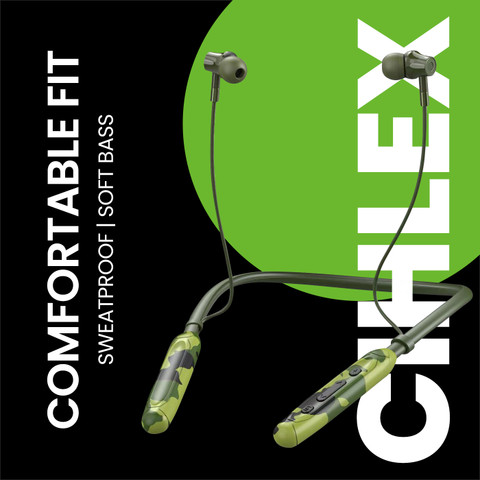 CIHLEX Army Headphone With FM Radio 48 Hours Playtime Bluetooth