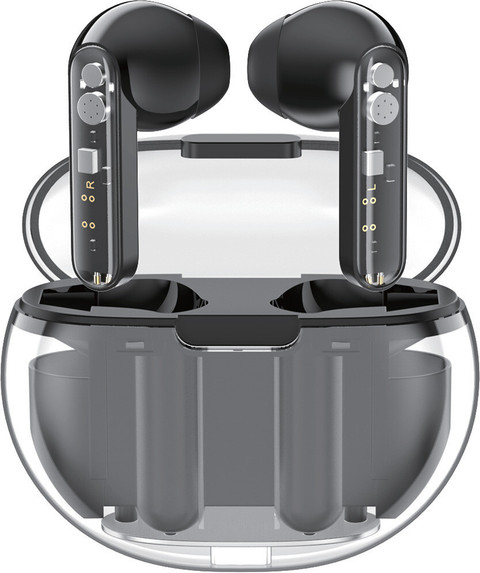 Tunifi Butterfly Transparent TWS Earbuds 8D Stereo Audio With