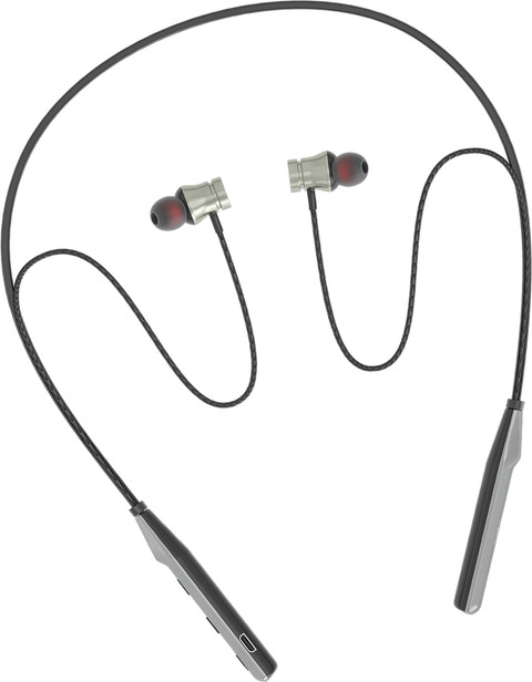 XUOP Neckband in Ear Earphones, 30H Playback, Enhanced Bass, Metal