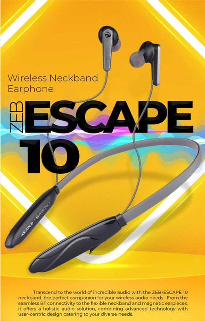 ZEBRONICS ZEB-ESCAPE10 Wireless Neckband Bluetooth