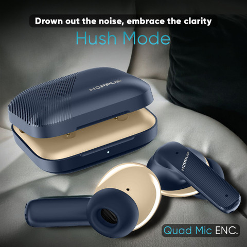 HOPPUP AirDoze Z51 with 4 Mic ENC, 13MM Drivers, 50H Playtime