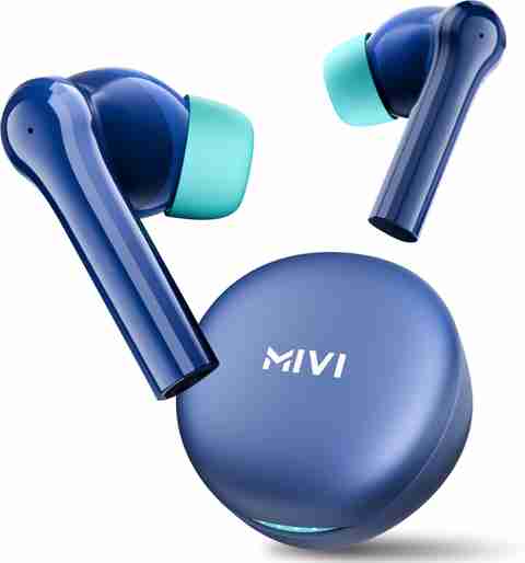 Mivi DuoPods Maxx TWS, 13mm Bass, AI ENC, IPX4, Arctic Blue - Image 5