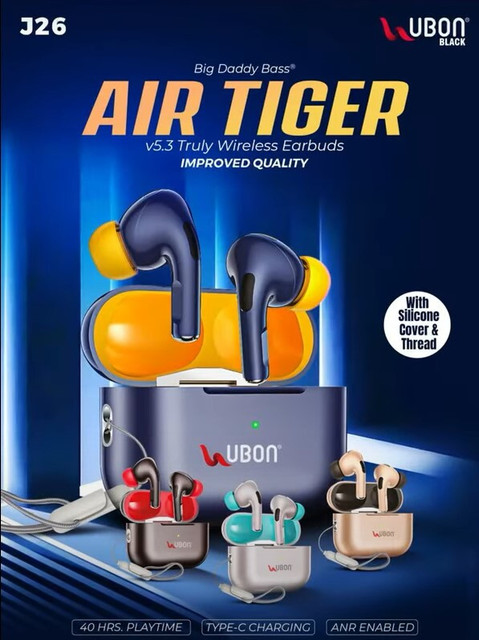 renotch uUbon J26 Earbuds With 40 hr Play time With ANR