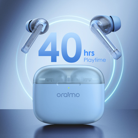 ORAIMO FreePods Lite Earbuds with 40Hr Playtime,Custom EQ modes App,ENC  Mic,IPX4,BT Bluetooth