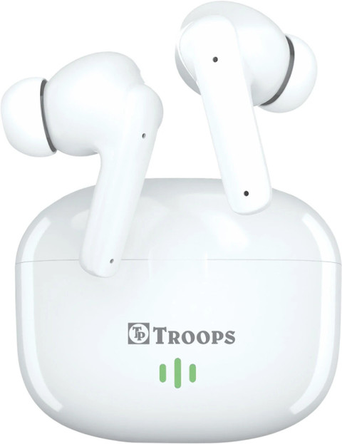 TP TROOPS Truly Wireless Earbuds 48H Playtime,Quad Mic with ENC Low Latency  BT Bluetooth