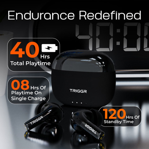 TRIGGR Opus with Latest BT Dual Pairing, Chrome Lid, Rubber