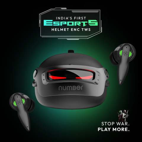 Number Super Buds Pro GT9 Helmet MEMS ENC Gaming TWS, 48 Hrs