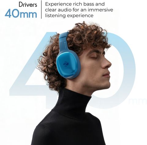 ZEBRONICS Zeb-Thunder Pro Bluetooth Headset (Blue) - Image 6