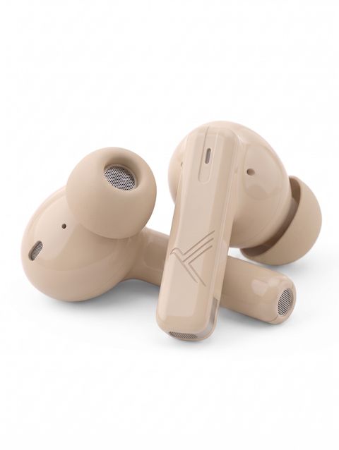KDM W3 Start Pods Bluetooth 5.4 TWS Earbuds, Beige - Image 3