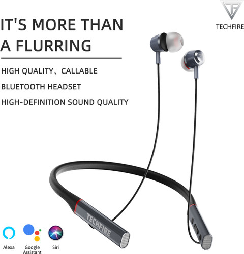 TECHFIRE Lve 1000 pro Neckband hi-bass Wireless Bluetooth headphone  Bluetooth