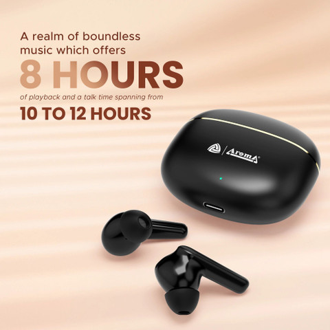 Aroma NB140 Power 50 Hours* Playtime, Dual Pairing True Wireless