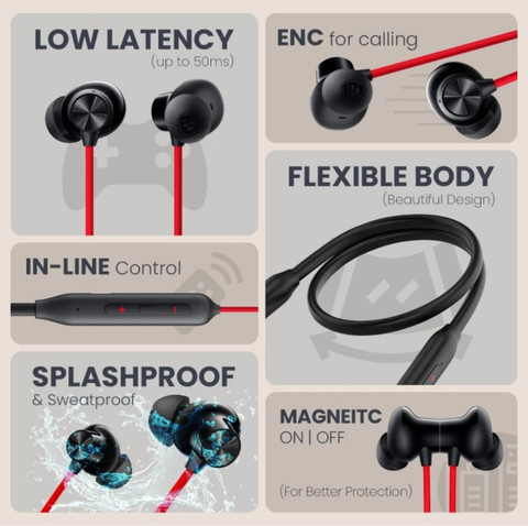 MSNR Bulls MAGNETIC POWER OFF/ON 48Hr Playtime Headphone