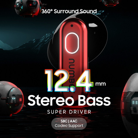 Number Super Buds 999 40dB ANC Gaming TWS Earbuds,4 Mic ENC, 35ms