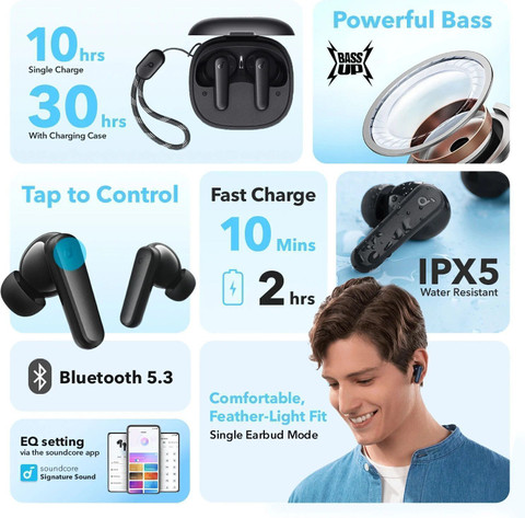 Soundcore by Anker R50i Vi (Black) Bluetooth Price in India Buy