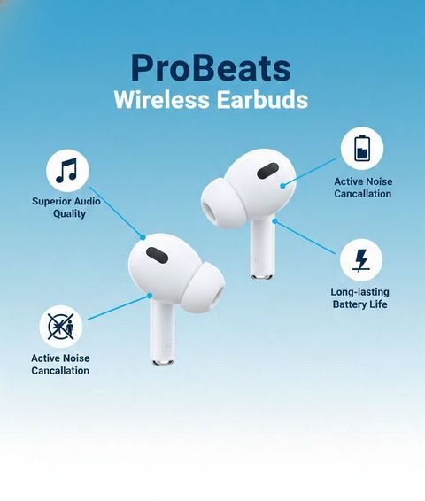 jinzs ProBeats New Airpods Pro 25H Play Type-C Fast Charge - Image 7