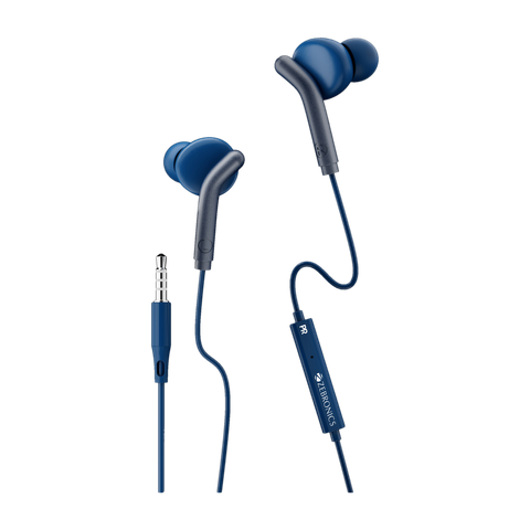 ZEBRONICS BRO With In-Line Mic 3.5mm Jack, 10mm drivers