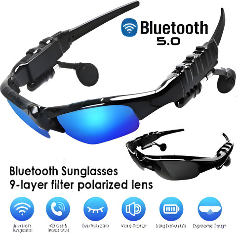 FRONY Sunglass with Bluetooth Earbuds, Music and bluetooth headset and mic  WJ494