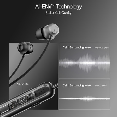 boAt Rockerz 210 ANC w/ 30dB Active Noise Cancellation, AI- ENx