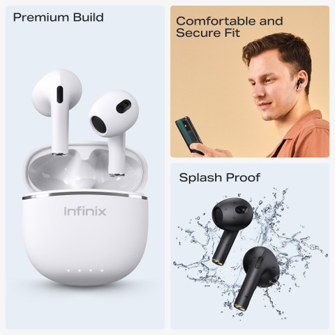 Infinix Buds Lite(XE23) with AI ENC, Dedicated App WeLife, Gaming
