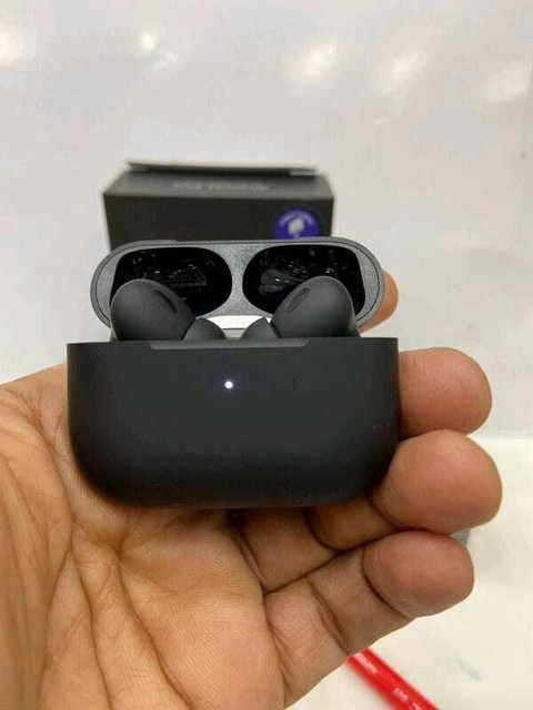 AirPods本体 ブラック Jhs TWS AIRPOD black Earbud Bluetooth (Black, True Wireless)as52
