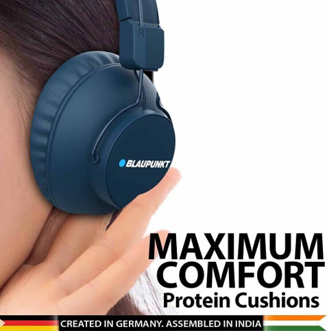 Blaupunkt BH41 Wireless Headphones I Long PlaytimeI 40MM Drivers I