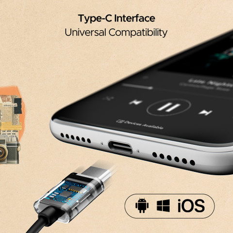 boAt Bassheads 122 ANC w/ Active Noise Cancellation, Type-c