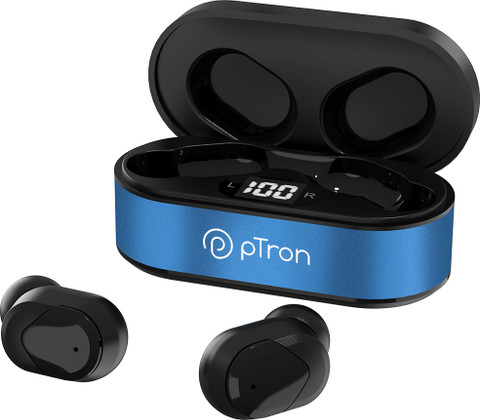 PTron Bassbuds Indie with 28 Hrs Playback, Pristine Sound, Clear Calls  Ergo-fit Bluetooth