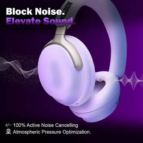 Melbon Pulse Bass Wireless Over-Ear Headphones with Bluetooth