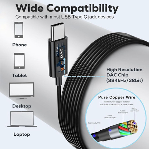 uddo AUDIBAL-Clip C All Brand Smartphone Support Type C Earphone