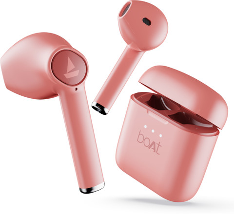 Bluetooth Headphones Boat Earbuds Pink Colour BoAt Rockerz 210 ANC