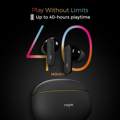NOPE Nuclear A1 Plus TWS Buds 40Hrs Playtime, 10MM Drivers, Made In  India Bluetooth