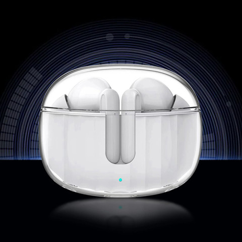 Unix True Wireless Pacific EarBuds 180 hours Battery life with See-Through  Design Bluetooth
