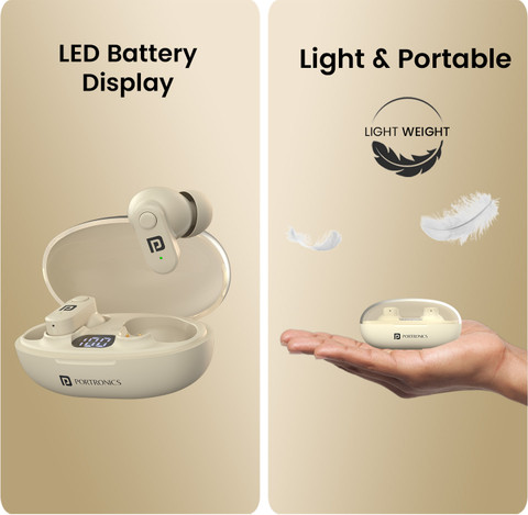 Portronics Harmonics Twins S16 in Ear Earbuds With Mic,24H