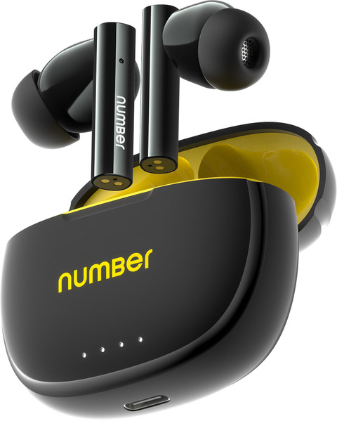 Number Navo Buds X1 w/ 50H Playtime, Dual Pairing, 13mm Speakers, ENC, 45ms  Low Latency Bluetooth